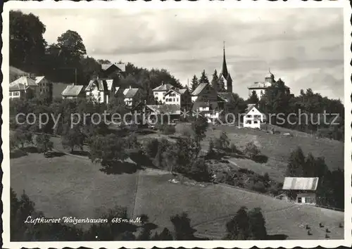 Walzenhausen AR Ortsansicht mit Kirche Luftkurort Kat. Walzenhausen