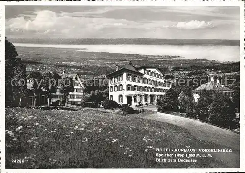 Voegelinsegg Speicher Hotel Kurhaus Blick zum Bodensee / Speicher /Bz. Mittelland