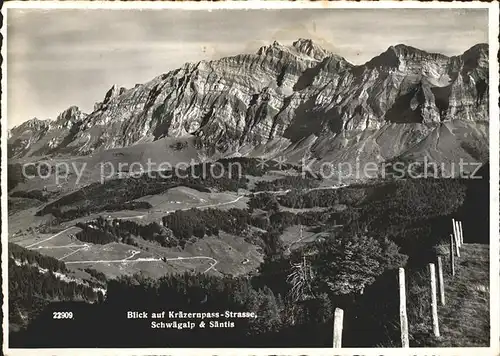 Saentis AR Kraezernpass Strasse Schwaegalp Kat. Saentis