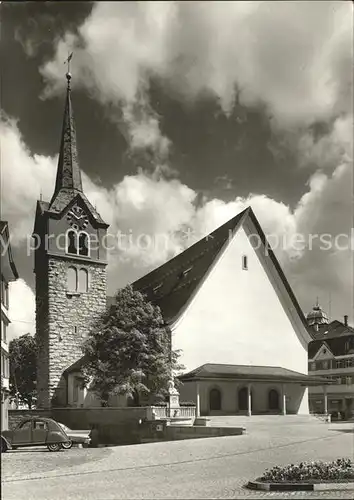 Herisau AR Evangelische Kirche Autos Kat. Herisau