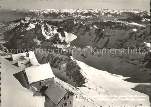 Saentis AR Gipfel Berghotel Marwies Hoher Kasten  Kat. Saentis