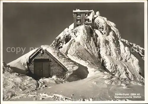 Saentis AR Gipfel Observatorium Berghotel Kat. Saentis
