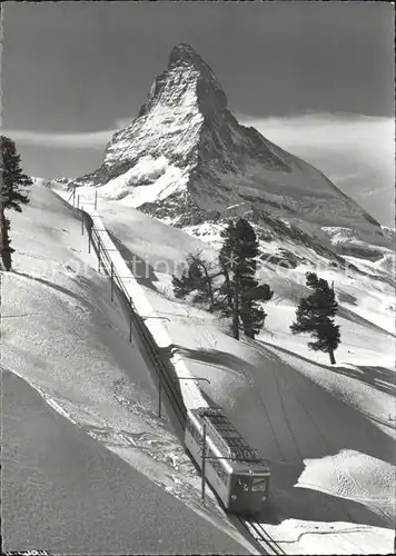 Zermatt VS Gornergratbahn auf Riffelalp Matterhorn Kat. Zermatt