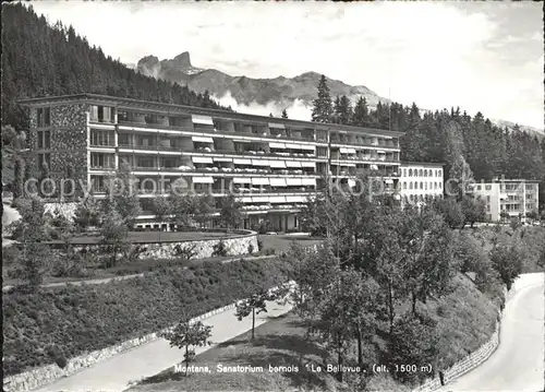 Montana VS Sanatorium Bernois La Bellevue Kat. Montana