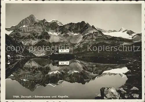 Zermatt VS Schwarzsee und Kapelle Kat. Zermatt