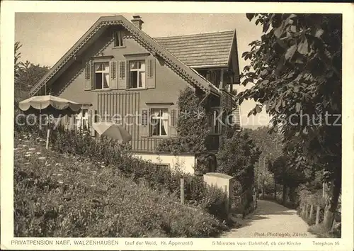 Walzenhausen AR Privatpension Naef Kat. Walzenhausen