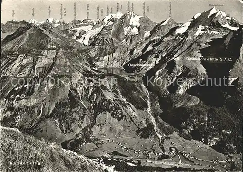 Kandersteg BE Berge Morgenhorn Wilde Frau Bluemlisalphorn Kat. Kandersteg