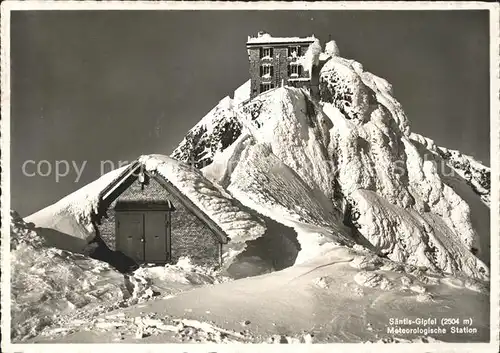 Saentis AR Gipfel Meterologische Station Kat. Saentis