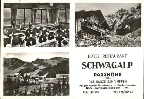 Urnaesch AR Hotel Restaurant Schwaegalp Kat. Urnaesch
