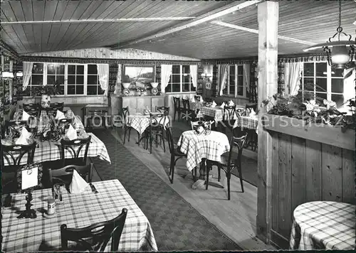 Arosa GR Berghotel Alpenblick Speisesaal Kat. Arosa