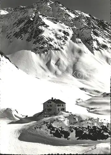 Klosters GR Berghaus Vereina mit Eisentaellispitz Silvretta Kat. Klosters