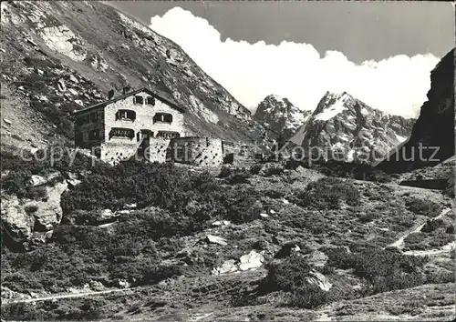 Klosters GR Berghaus Vereina mit Verstanklahorn Silvretta Kat. Klosters