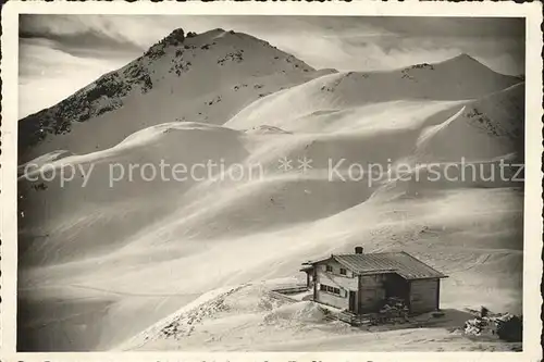 Arosa GR Weisshornhuette Schutzhuette Plessur Alpen Kat. Arosa