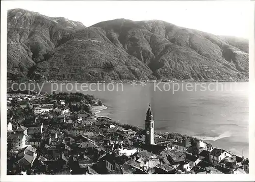 Ascona TI Panorama mit Tamaro und Gambarogno / Ascona /Bz. Locarno