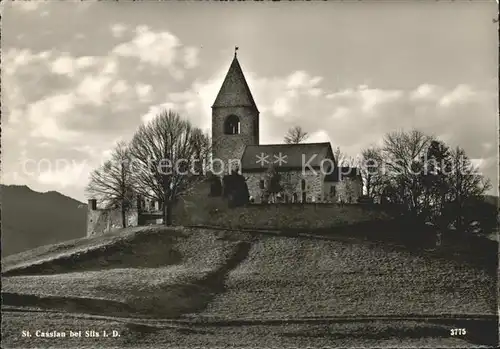 Sils Maria Graubuenden St. Cassian Kirche / Sils Maria /Bz. Maloja