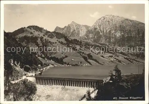 Waegitalersee Stausee Kat. Innerthal