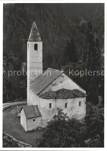 Mistail Karolingische Kirche St. Peter erbaut um 800 Kat. Tiefencastel