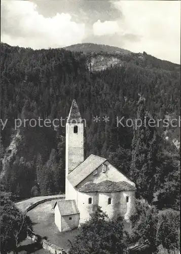 Mistail Karolingische Kirche St. Peter erbaut um 800 Kat. Tiefencastel