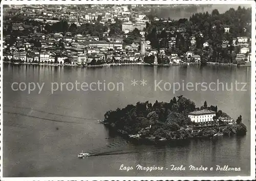 Lago Maggiore Isola Madre e Pallanza Aerofoto Kat. Italien