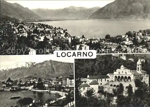 Locarno Panorama Lago Maggiore Madonna del Sasso / Locarno /Bz. Locarno
