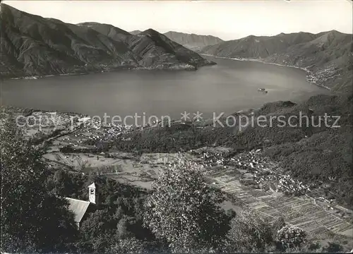 Ascona TI e Losone Vista da Monte Bre Lago Maggiore / Ascona /Bz. Locarno