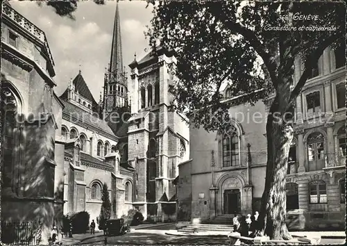 Geneve GE Consistoire et Cathedrale Kat. Geneve