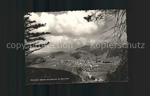 Ste Croix VD Panorama depuis les Aiguilles de Baumes / Ste-Croix /Bz. Grandson