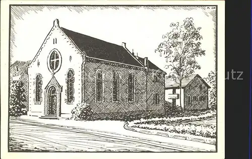 Yverdon VD Eglise Evangelique Libre Capelle Kuenstlerkarte Kat. Yverdon