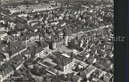 Yverdon VD Vue aerienne Chateau Kat. Yverdon