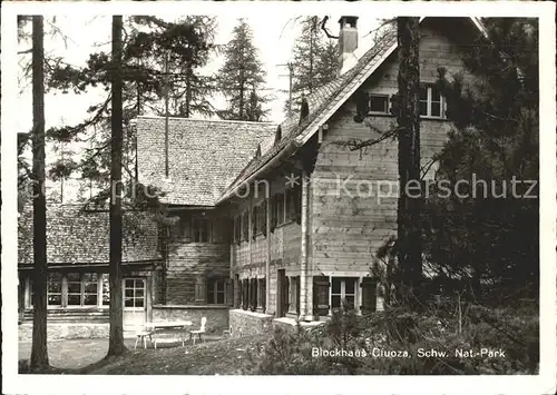 Zernez GR Blockhaus Cluozza Nationalpark Kat. Zernez