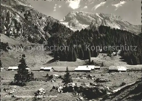 St Gallen SG Alpli Obertoggenburg mit Saentis Appenzeller Alpen Kat. St Gallen