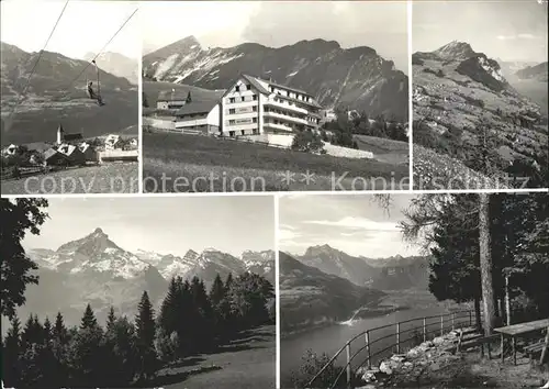 Amden SG Hotel Kurhaus Soldanella Sesselbahn Walensee Alpenpanorama Kat. Amden