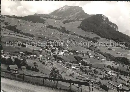 Amden SG Panorama mit Leistkamm Kat. Amden