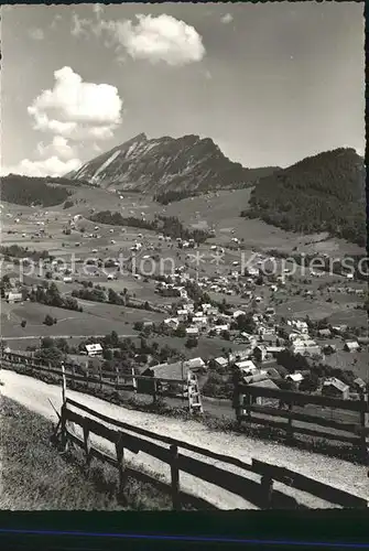 Amden SG Panorama mit Leistkamm Kat. Amden