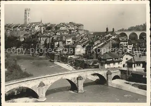 Fribourg FR Vue generale Kat. Fribourg FR