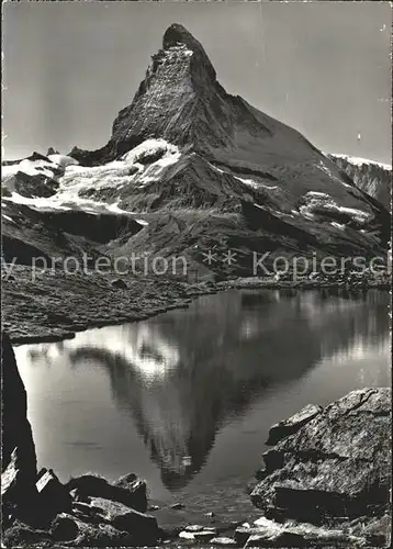 Zermatt VS mit Matterhorn und Stellisee Kat. Zermatt