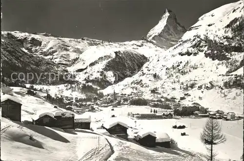 Zermatt VS Theodulhorn Furgghorn Matterhorn Kat. Zermatt