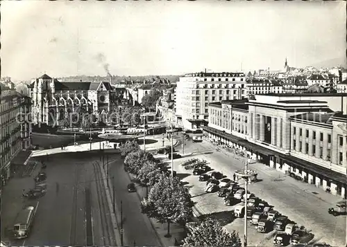 Geneve GE Gare Cornavin et Notre Dame Kat. Geneve