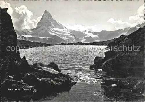 Zermatt VS Stellisee mit Matterhorn Kat. Zermatt