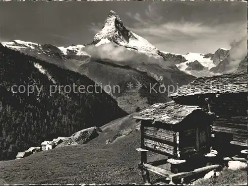 Zermatt VS Findelen Furgghorn Matterhorn Col d Herens Kat. Zermatt