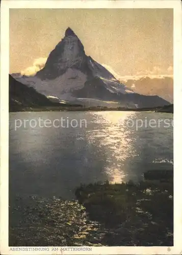 Matterhorn VS Abendstimmung Kat. Matterhorn