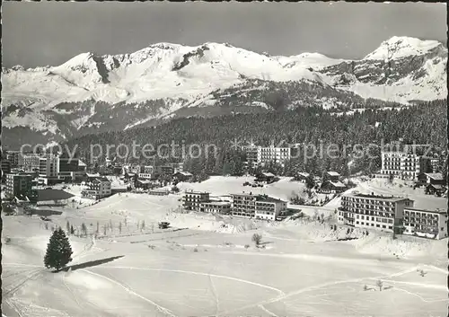 Crans sur Sierre Vue aerienne Kat. Crans Montana