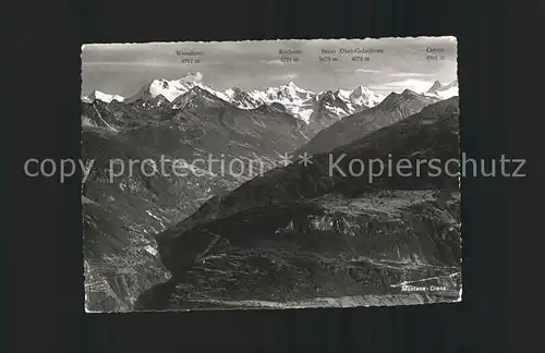 Montana Vermala Alpes Valaisannes vues de Montana Kat. Randogne