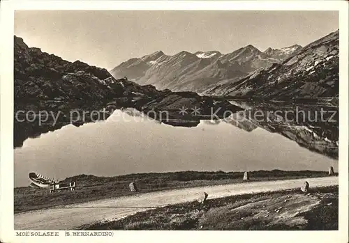 San Bernardino GR Moesolasee Bergsee Alpenpanorama Kat. Mesocco