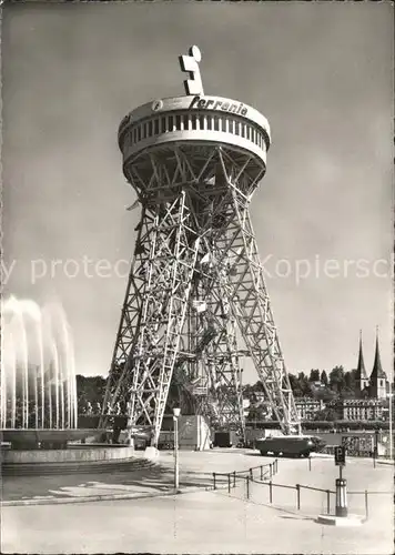 Luzern LU Weltausstellung der Photographie Foto-Turm  / Luzern /Bz. Luzern City
