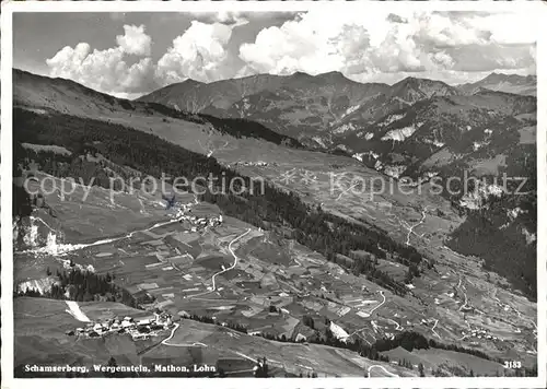 Wergenstein GR Schamserberg Mathon Lohn Kat. Wergenstein