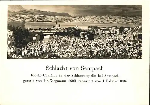Sempach LU Schlacht von Sempach Kat. Sempach