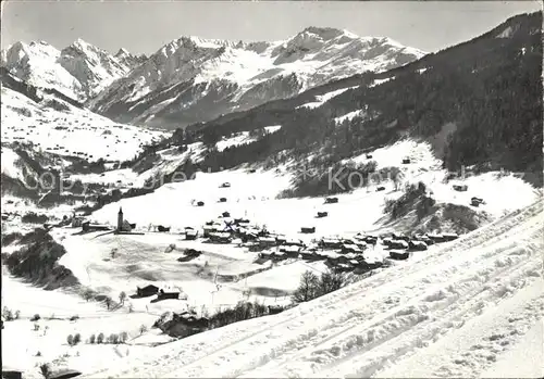 Klosters GR Winterlandschaft Kat. Klosters