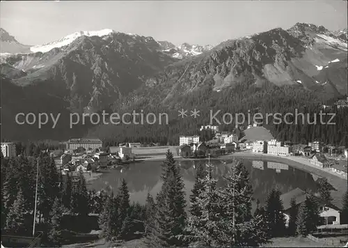 Arosa GR Obersee mit Schafr?cken Kat. Arosa