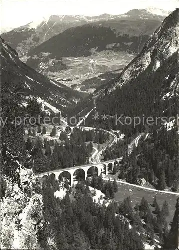 Berguen Bravuogn GR Bahnviadukt / Berguen /Bz. Albula